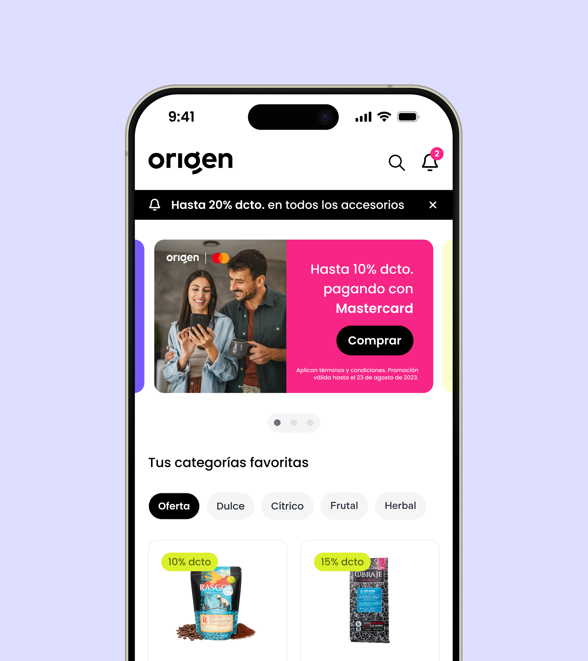 Sitio web de Origen