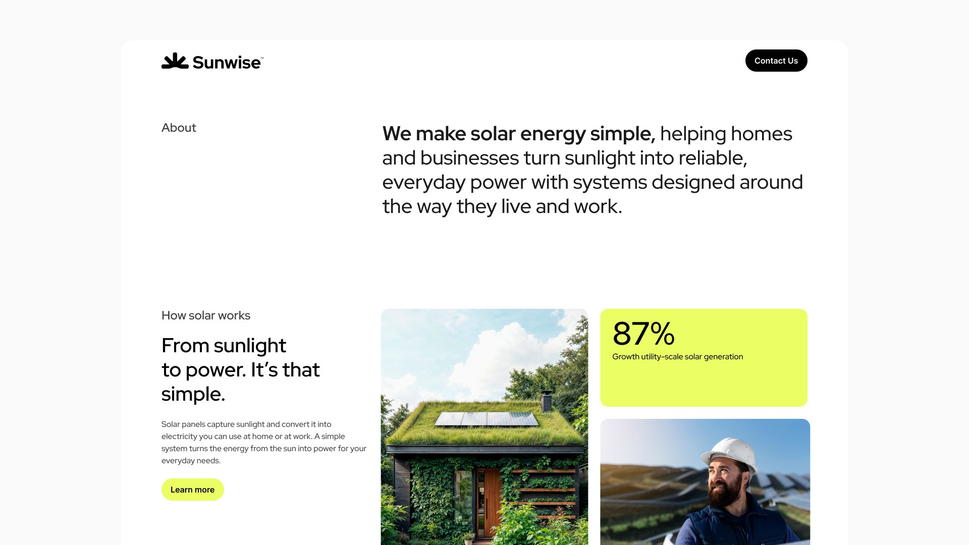 Home de alta fidelidad de Sunwise
